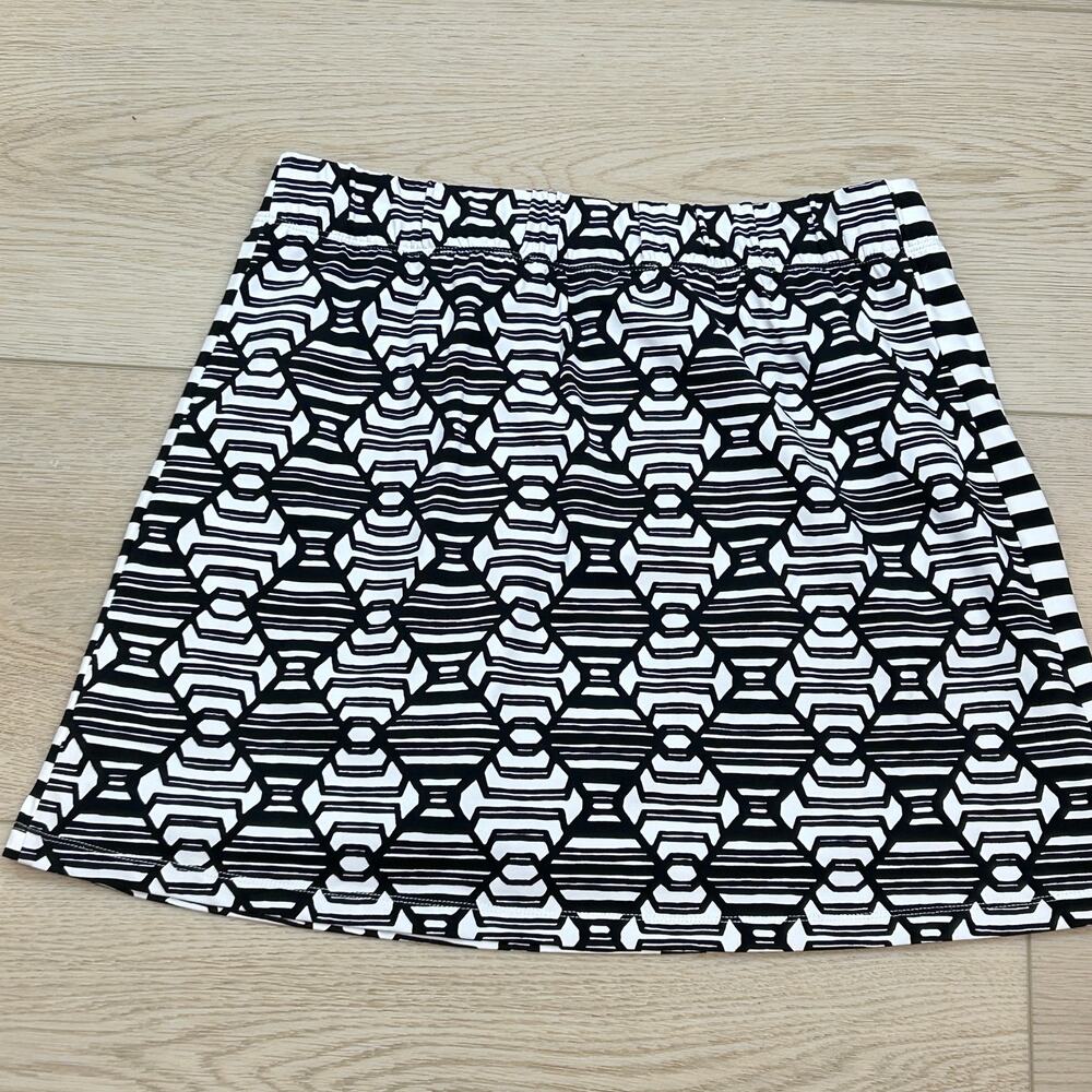 J. McLaughlin Skort geometric pattern and side stripes size med - Picture 4 of 7